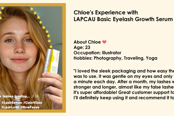 Chloe's Experience with LAPCAU Basic Eyelash Growth Serum